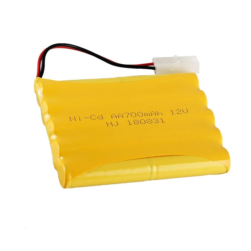 (Modello H) batteria NiCD 12v 700mah per carri armati per auto giocattolo Rc treni Robot barca pistola ni-cd AA 700mah 12v batteria ricaricabile 1 pz