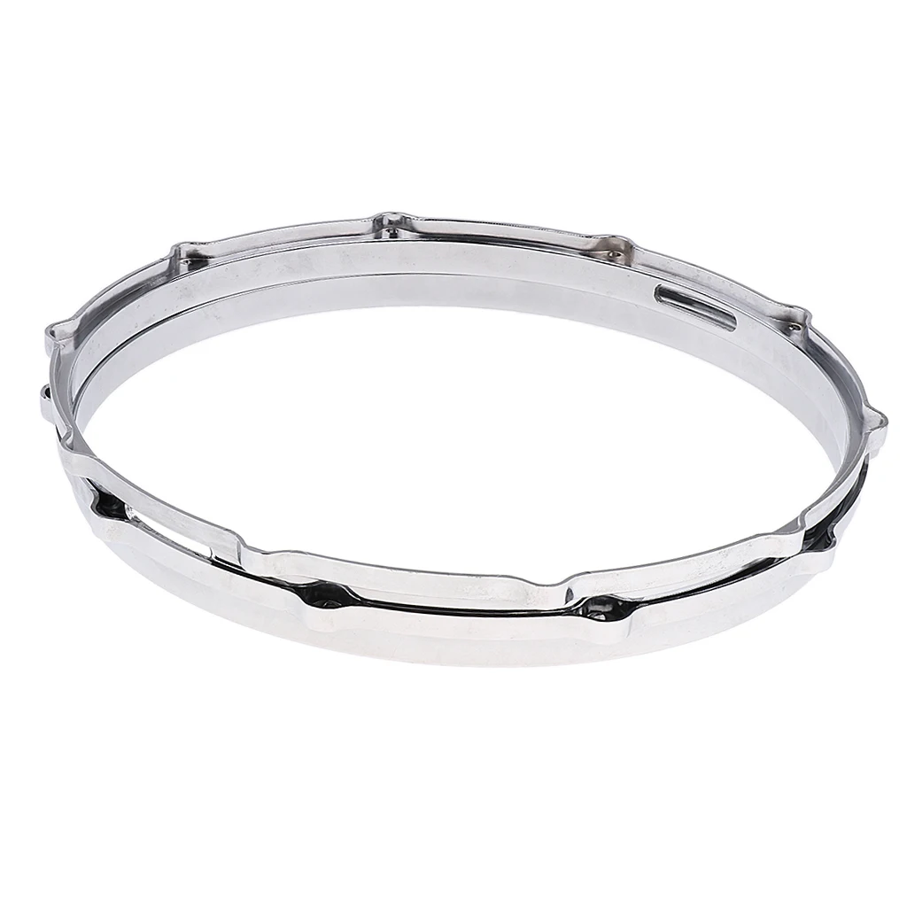 1 Pair Aluminum Alloy Snare Drum Hoop Ring Rim for 14\'\' Snare Drum Percussion Instrument Percussion Instrument Parts Snare Drum