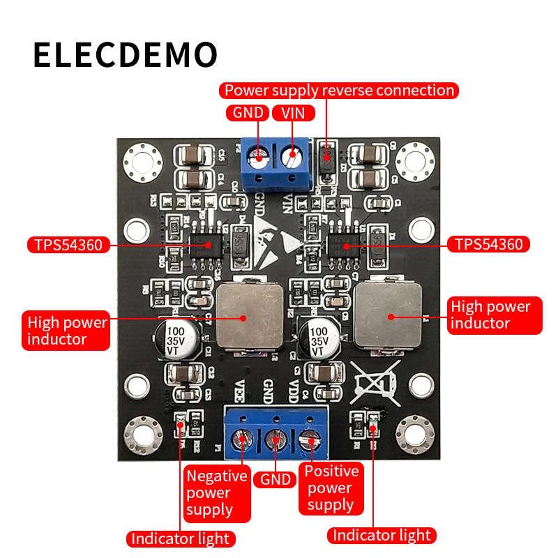 TPS54360-Alimentation Électrique Régulée avec Inversion, avec Positions Positives et Négatives