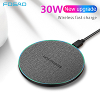 FDGAO 30W Fast Wireless Chargers For Samsung S24 S23 Note 20 Quick Charging for iPhone 15 14 13 12 11 Pro X XR XS Max 8 Plus