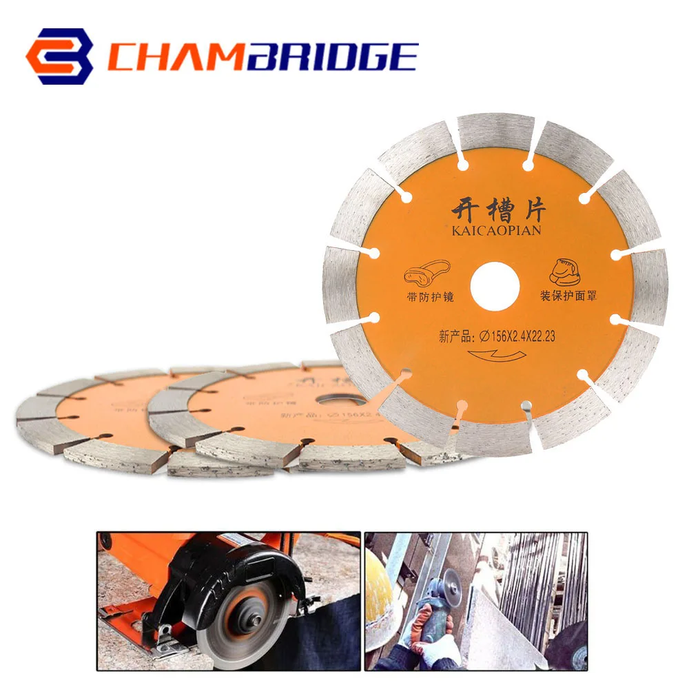 Lama per sega diamantata da 6 pollici lama per sega a disco diamantata a taglio a secco da 150mm lama per sega per pietra di marmo in mattoni ceramici in cemento tagliato