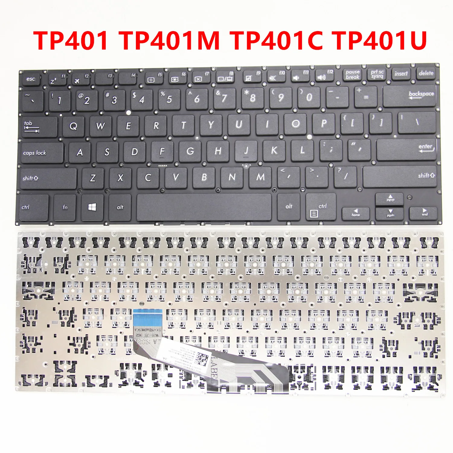 Teclado de EE. UU. Para portátil ASUS Vivobook, TP410, TP410UA, TP401, TP401C, TP401U, TP412, SF4100, TP412UA, TP420, nuevo, 100%