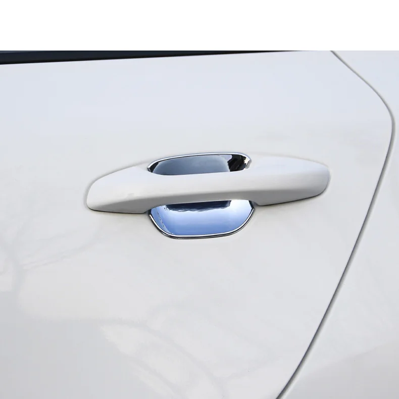 For Kia Rio 4 X-line 2017 2018 2019 2020 Chrome Carbon Fiber Door Handle Cover Trim Sticker Overlays Styling Accessories