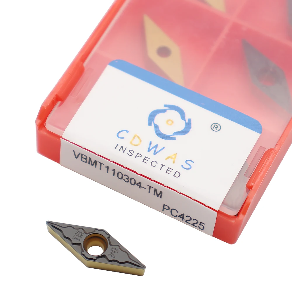 10 sztuk VBMT110304 TM PC4225 wkładki z węglika + 1PC SVVBN1212H11 uchwyt narzędziowy tokarka CNC narzędzia toczenie zewnętrzne zestaw narzędzi