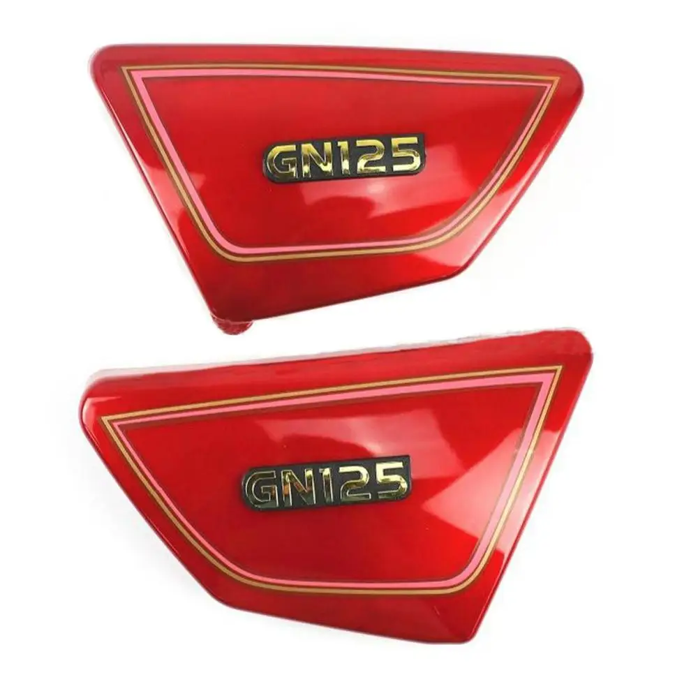 Motorcycle Moto Bike 1Pair Right & Left Frame Side Covers Panels For Suzuki GN125 GN 125 PARTS Original