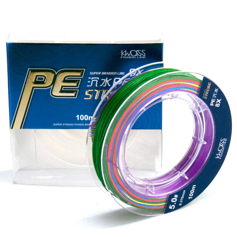 

8 Strands Braided PE Fishing Line 10-80LB Multifilament Smooth Fishing Line For Rock Wedkarstwo Line Angeln Fishing Tackle 2pcs