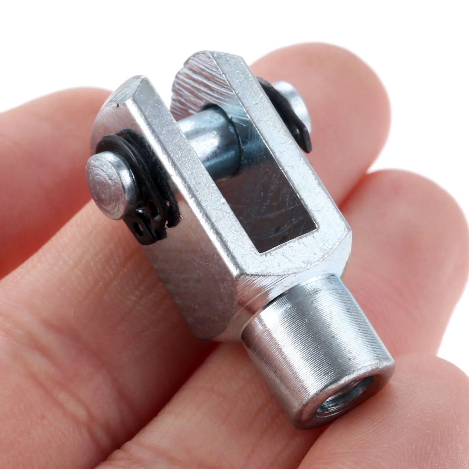 Y-16 M6 * 1 Đầu Ren Xi Lanh Khí Nén Thanh Kim Loại Piston Clevis Y Khớp Phù Hợp Với 16Mm Cấu Tạo Bằng Khí Nén Không Khí Cơ Học liên Kết Phần Cứng Đơn Vị