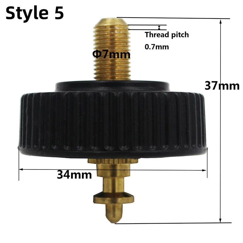 Foot Screw Leveling Adjustment Handwheel Footsrews for Total Station Level 1PCS