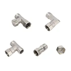 In Acciaio Inox G1/2 Union Esagonale Tee Gomito Connettore Diritto 1/2