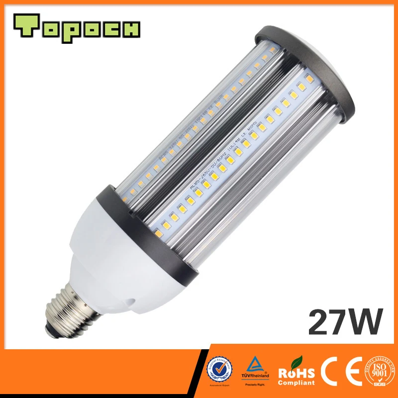 

Topoch Outdoor LED Light Bulb 15W/21W/27W UL CE List 360Degree Beam Full Aluminium Heat Sink Halogen Metal Halide Replacement