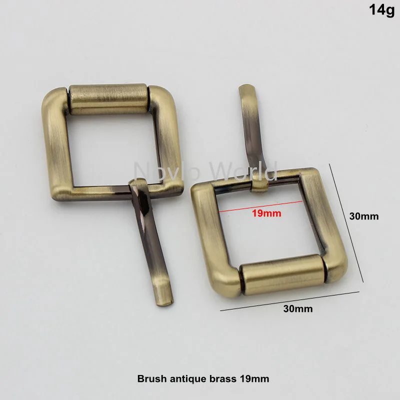 Nolvo World 20 pieces 19mm 24mm 25mm 4 colors alloy pin buckle simple belt buckle pin buckles