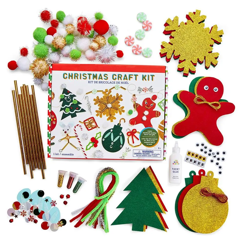 Christmas Felt Multicolor Educational Toys Material Kits Creative DIY Handmade Toys Sets Great Gifts for Children