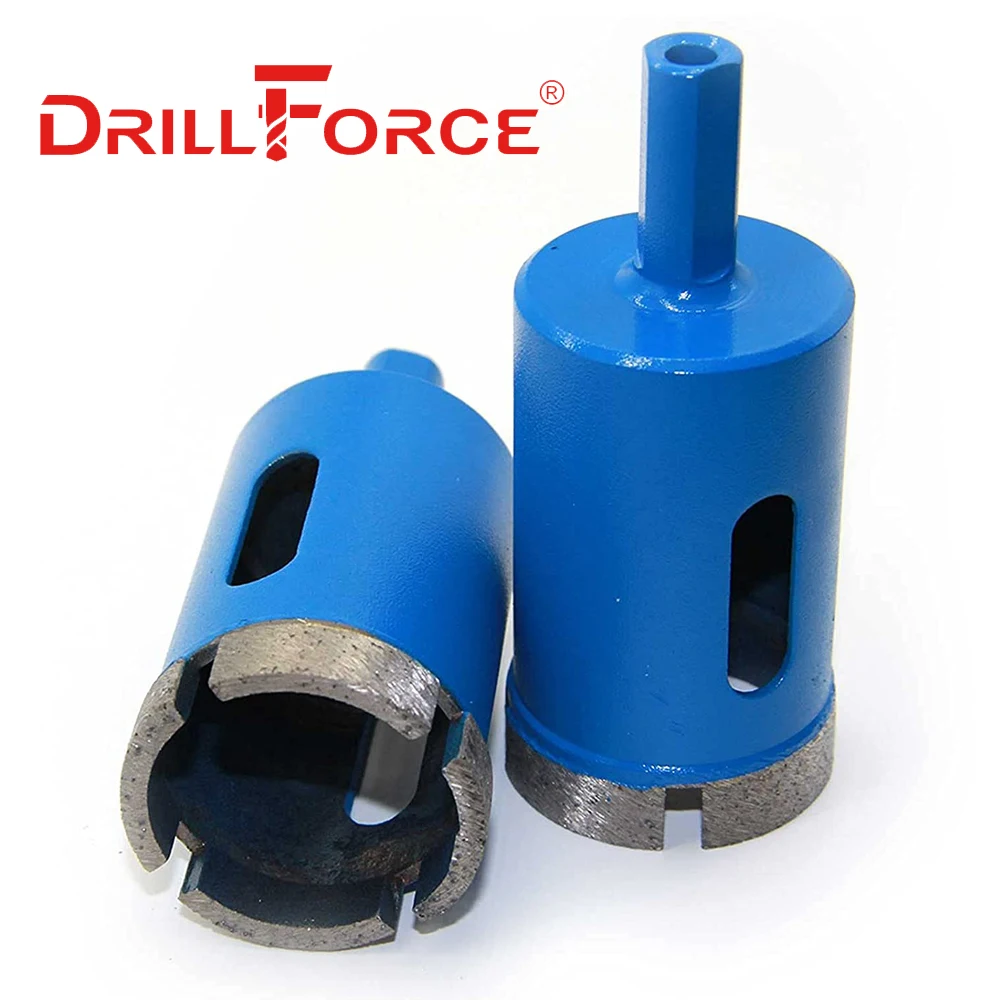 Drillforce 6-100 مللي متر مثقاب نواة الماس تلبد قطاعات هول المنشار فتاحة للرخام الجرانيت بلاط طوبي السيراميك ملموسة