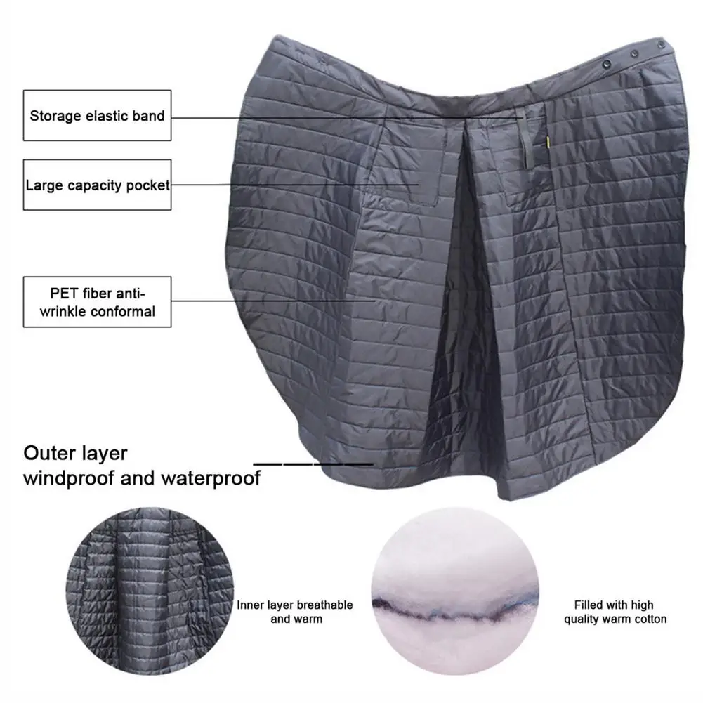 Anti-wrinkle Scooter Leg Cover Windproof Apron Waterproof Motorcycles Windshield Quilts Thin Cotton Rainproof Skirt Blanket