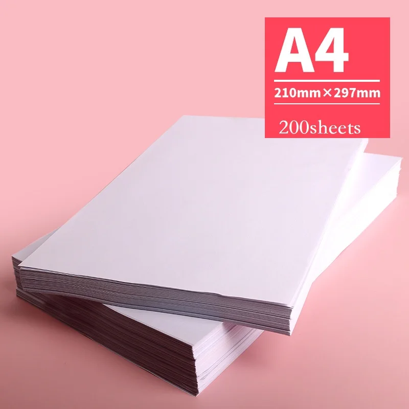 

200sheet/pack A4 A5 70g Printer Paper White Color Copy Paper School Office Supplies Printer Kids Drawing Paper