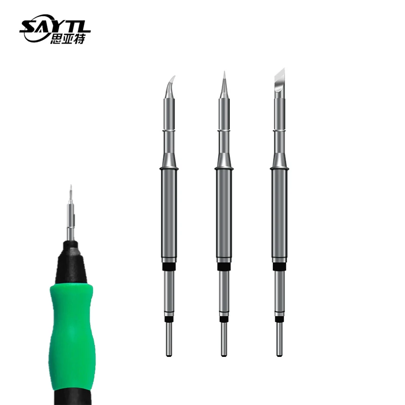 

OEM C115 Soldering Iron Tip Stations Knife Bent Conical Tips for Sugon T36 and NT115-A Handle T115 Handle Replace Tips