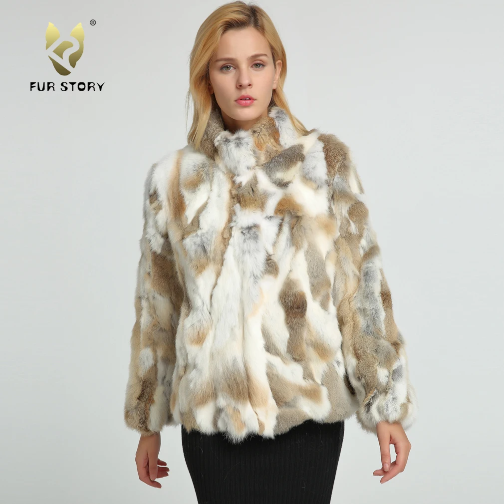 Women\'s Coats Real Rabbit Fur Coat Winter Real Fur Jacket Color Optional Women Jacket Womens Spring Jackets Fur Story FS151249