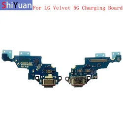 USB Charging Port Connector Board Parts Flex Cable For LG Velvet 5G G900 G910 Charging Connector Replacement Parts