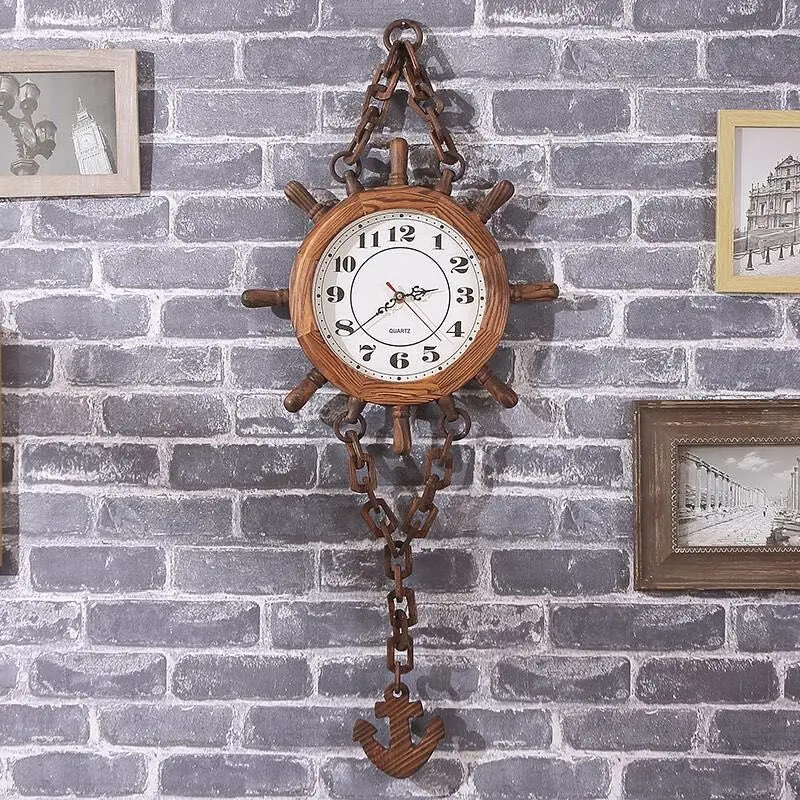 Simple Large Wall Clock Wood Quartz Silent Antique Nordic Retro Wall Clock Vintage Digital Vintage Home Decor Kitchen Saat 2020