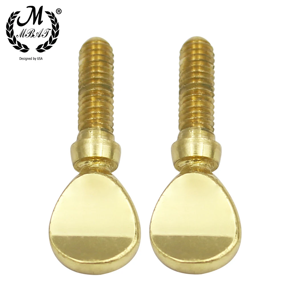 M MBAT 2pcs Gold Saxophone Neck Screw Tightening Screw Sax Replacement Tool Parts Woodwind Instrument Accessory