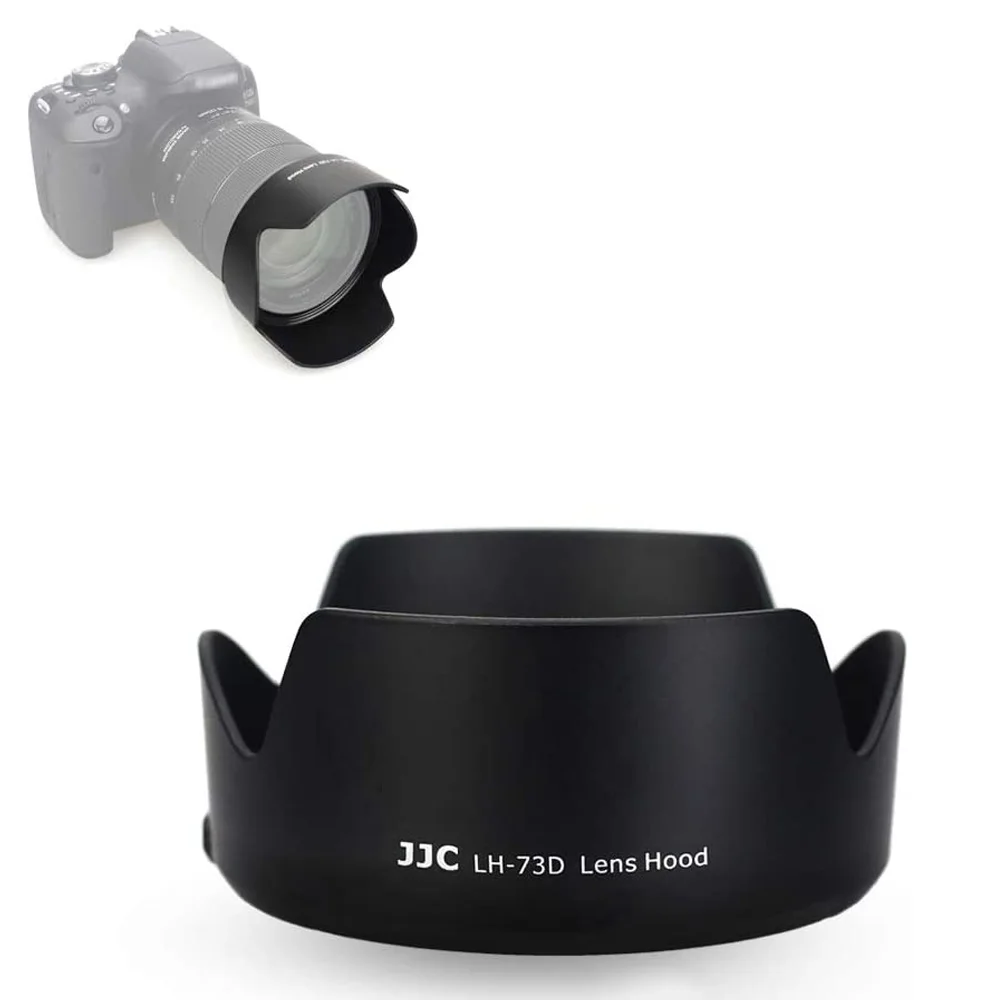 JJC Lens Hood for Canon EF-S 18-135mm f/3.5-5.6 is USM, RF 24-104mm F4 L IS USM Lens on Canon EOS R6 80D 77D 60D Replaces EW-73D