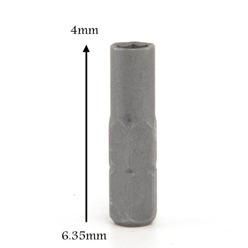 

2pcs Screwdriver bit Adapter 25mm Micro Magnetic inserts Bits 6.35mm 1/4" Insert adapter to System 4mm 5/32" Hex Holder