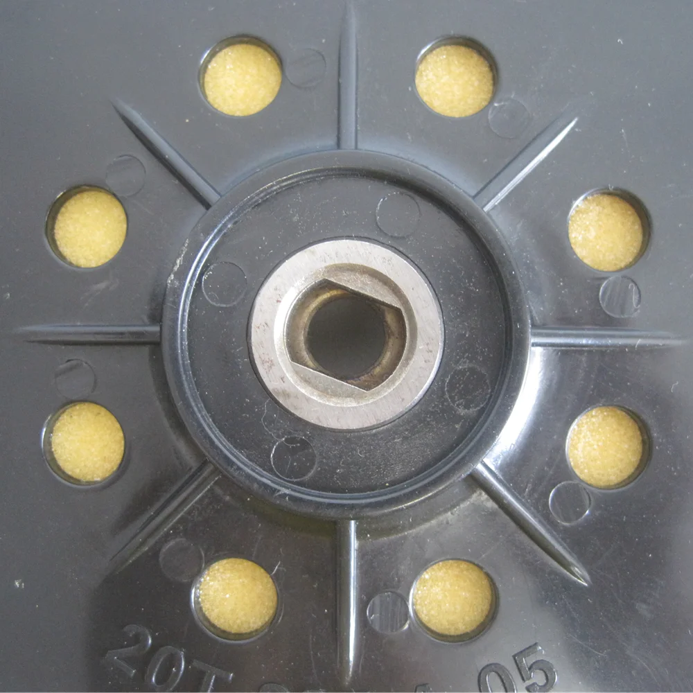 후크 및 루프 6 홀 8 "210mm 백업 패드, 9mm 및 샌더, 자동차, 복원 용 교체.