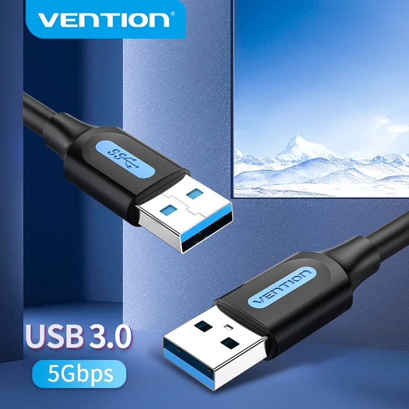 Vention USB 3.0 הארכת כבל סוג A זכר לזכר כבל 3.0 2.0 Extender כבל עבור כונן קשיח טלוויזיה תיבה מחשב נייד USB ל-usb כבל