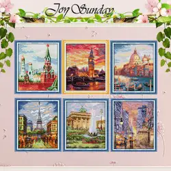 World Famous City Scenery Counted Cross Stitch 11CT 14CT Cross Stitch Set Wholesale Cross-stitch Kit Embroidery Needlework