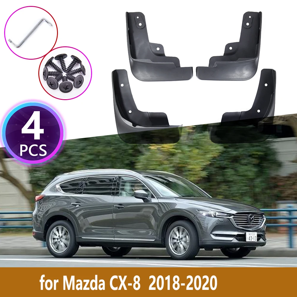 

4 PCS Car Mudguards For Mazda CX-8 CX8 CX 8 2018 2019 2020 Cladding Splash Mud Flaps Mudflap Front Rear Wheel Car Accessories