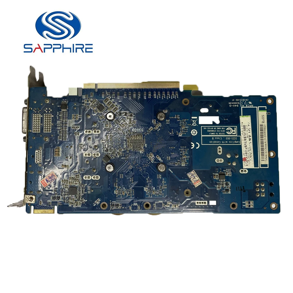 SAPPHIRE Graphics Cards HD7750 128Bit GDDR5 Video Card for AMD HD 7750 Cards 1GB 1G DisplayPort HDMI DVI 4500MHz видеокарта Used