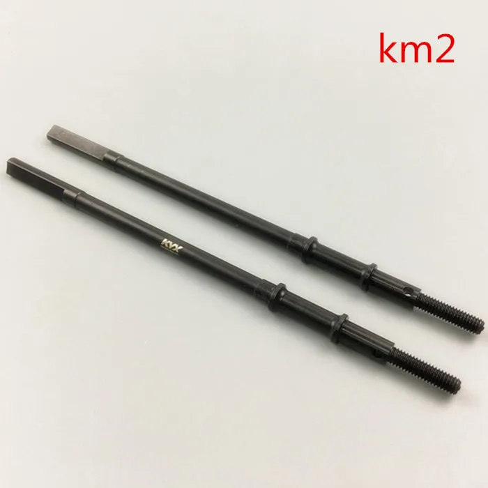 

KYX Racing Hardened Steel Rear Axle Drive Shaft Upgrades Parts Accessories for 1/8 RC Crawler Car Traction KM2