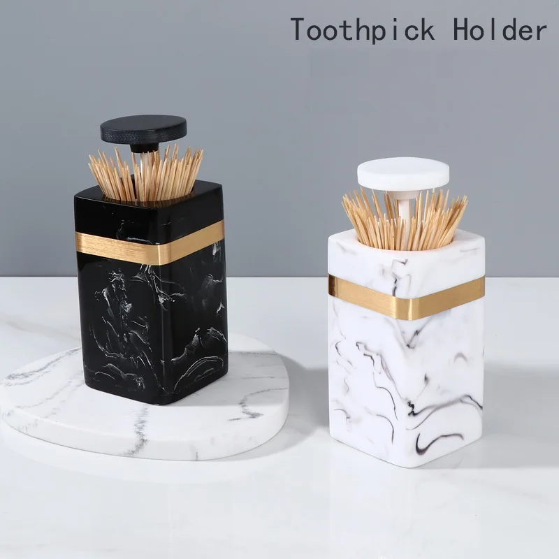 

European Toothpick Holder Container Household Table Toothpick Storage Box Toothpick Dispenser