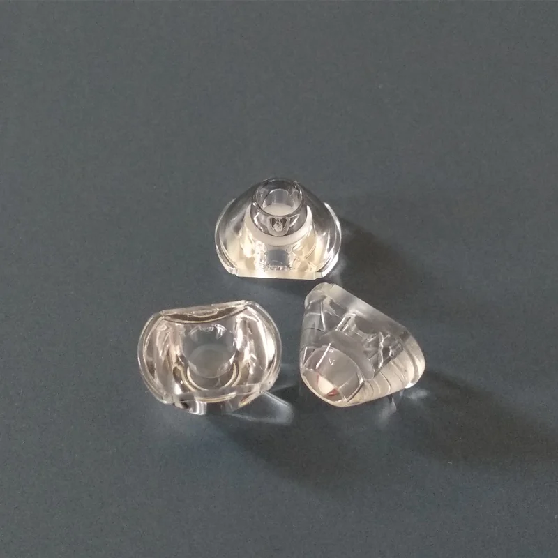 #HFLU-11 Wysokiej jakości soczewka optyczna LED, soczewka reflektora, rozmiar 11X7,6X6,5 mm, 20-stopniowa czysta powierzchnia, materiały PMMA