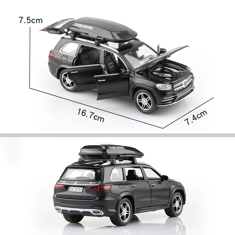 Simulation Exquisite Diecasts & Toy Vehicles GLS580 4 Matic Luxury Off-Road SUV ChiMei 1:32 Alloy Car Model Gifts For Children