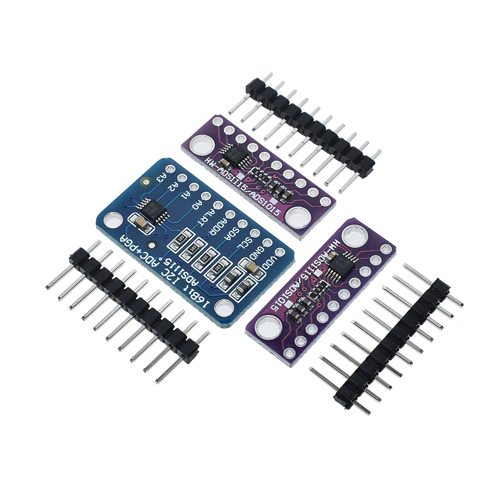 16 Bit I2C ADS1115 ADS1015 Module ADC 4 channel with Pro Gain Amplifier 2.0V to 5.5V for Arduino RPi image 3