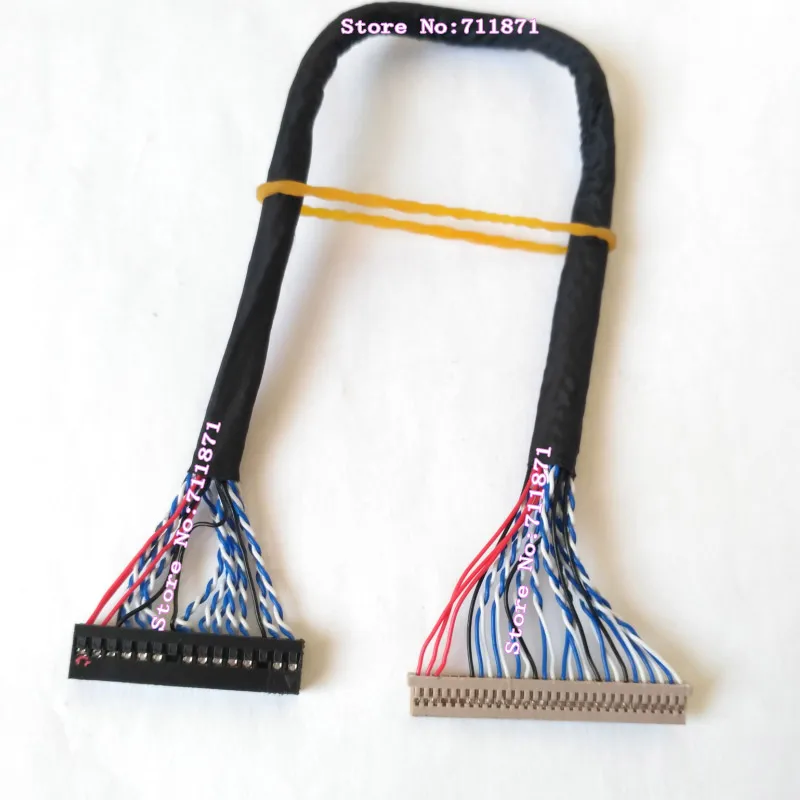 1.25 Pitch 30Pin DF14-30S-1.25C LVDS 2ch 8Bit 2.0 Pitch 30Pin Lcd screen cable Line 30P 30Pin DF14 2ch 8bit Screen Line cable