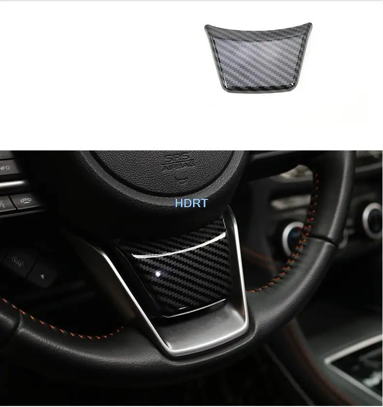 For Subaru XV 2018 2019 2020 2021 Carbon Fiber Car Interior Gear Shift Panel Cover Trim Molding Strip Accessories