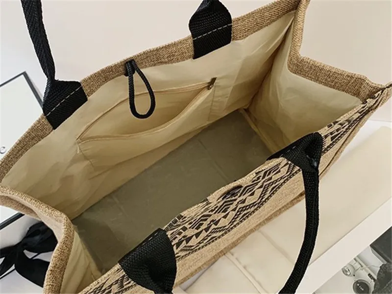 Bolso de hombro grande de diseñador Vintage para mujer, bolso de mano informal, bolso de playa con estampado de sol, a la moda, 2022