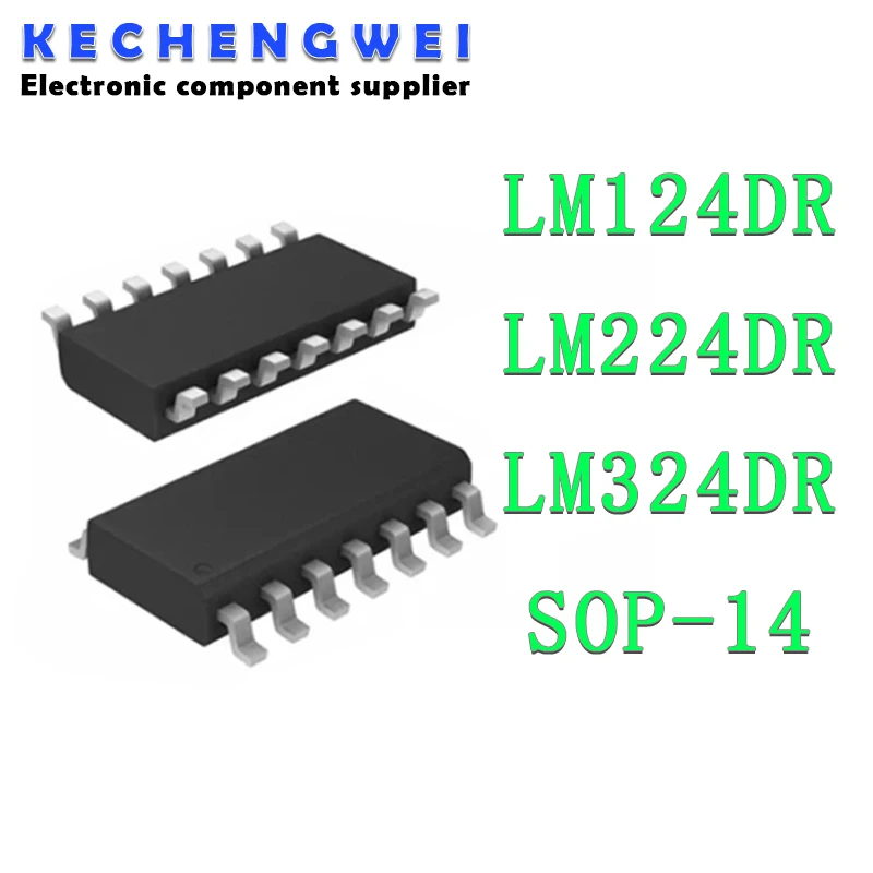 10pcs LM224DR SOP-14 LM224 SOP14 LM224D 224DR SOP LM124DR LM124 LM324DR LM324