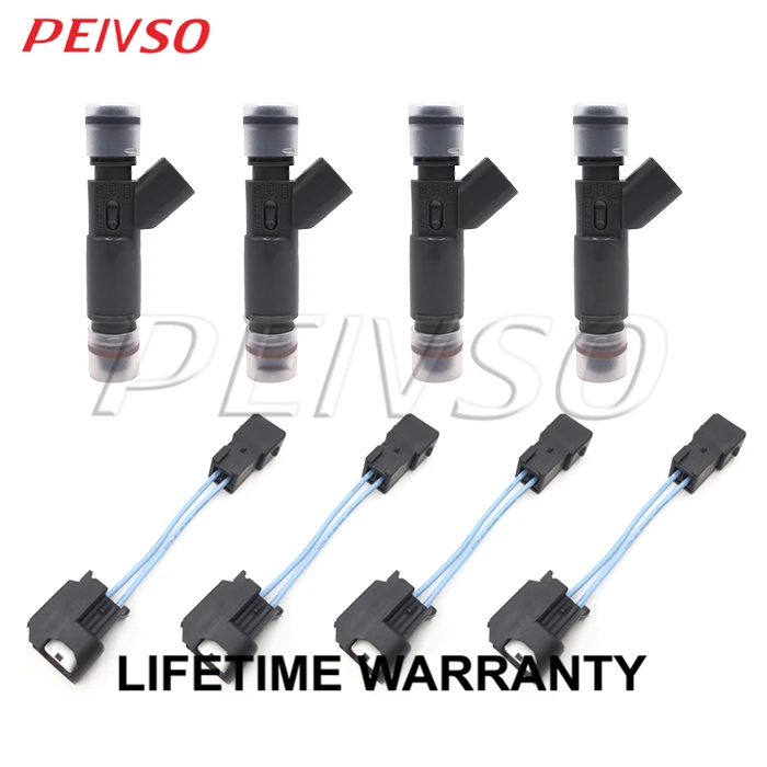 

PEIVSO 4pcs 2F1E-A7A 53030778 53030778AB RL030778AB FJ682 Fuel Injector For DODGE&JEEP DAKOTA / CHEROKEE / WRANGLER 2.5L L4