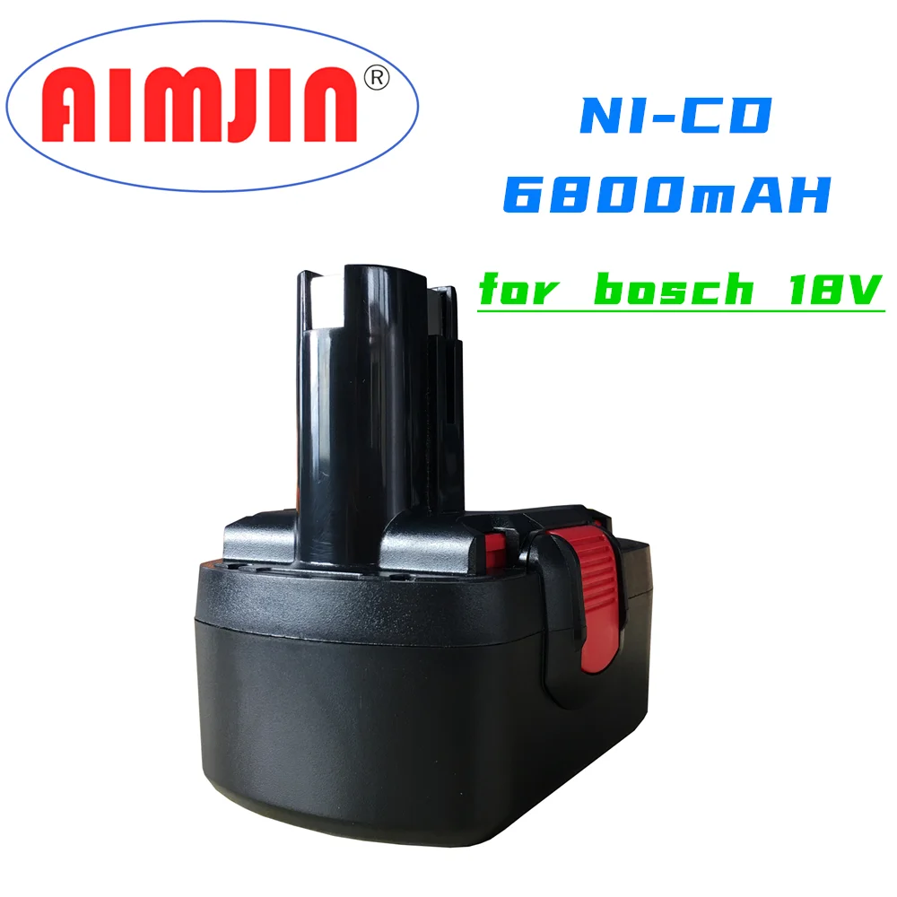 

Newest 18V 6.8Ah Ni-MH Power Tool Rechargeable Battery for Bosch 18V Battery BAT025 BAT026 BAT180 BAT181 BAT189 GSR 18VE-2 PSR