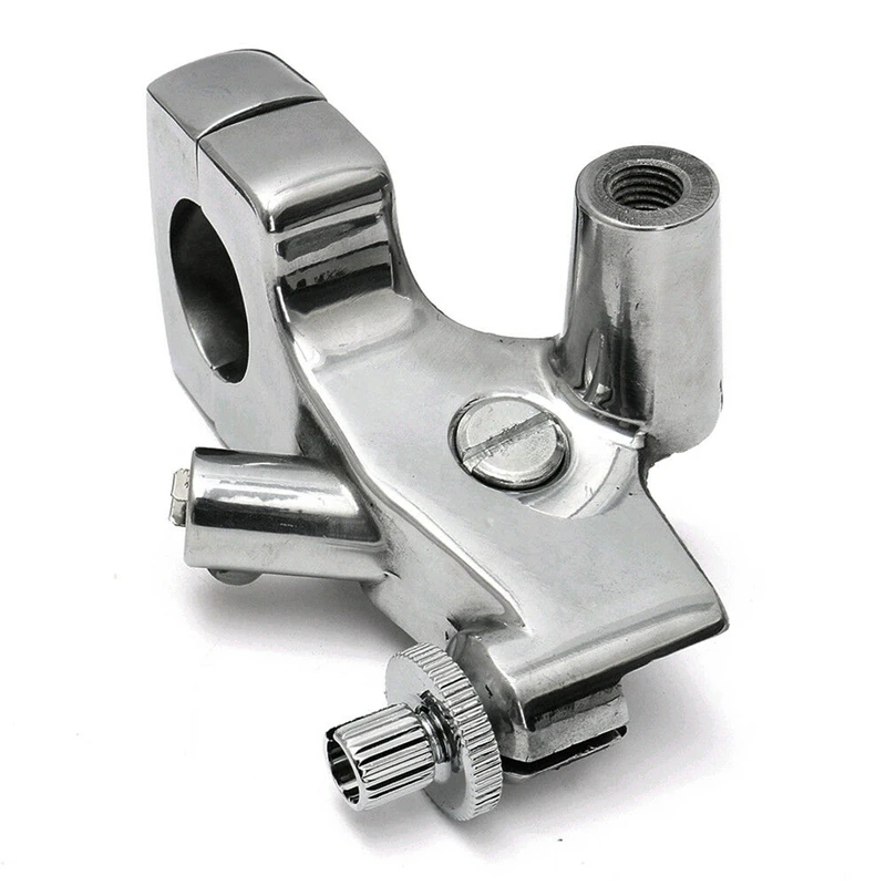 25mm 1inch Motorcycle Clutch Lever Mount Holder for Honda Shadow 600 VT750 Silver Aluminum Alloy