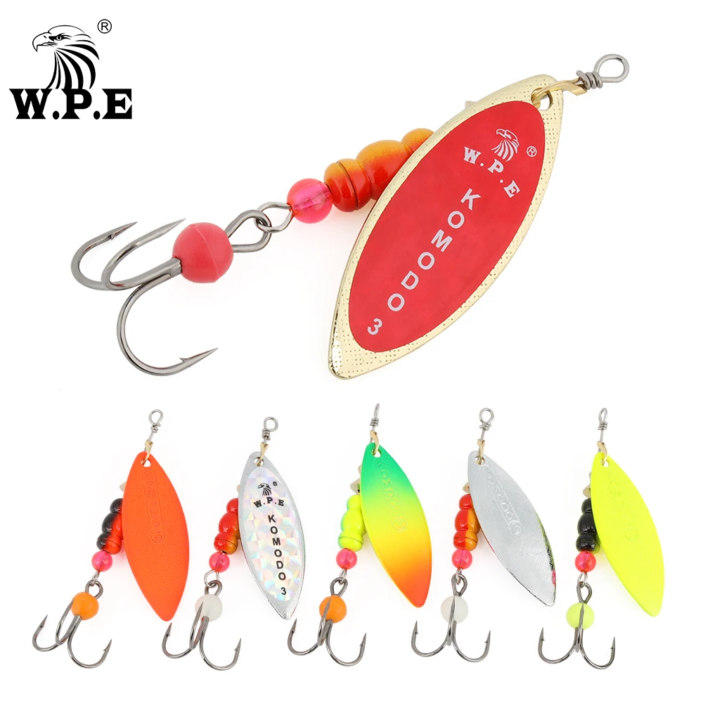 W.P.E 1pcs Spinner Lure 3#/4# Spoon Lure 13g/18g Brass Metal Fishing Lure Hard Bait Pike Bass Wobblers Fishing Tackle Pesca