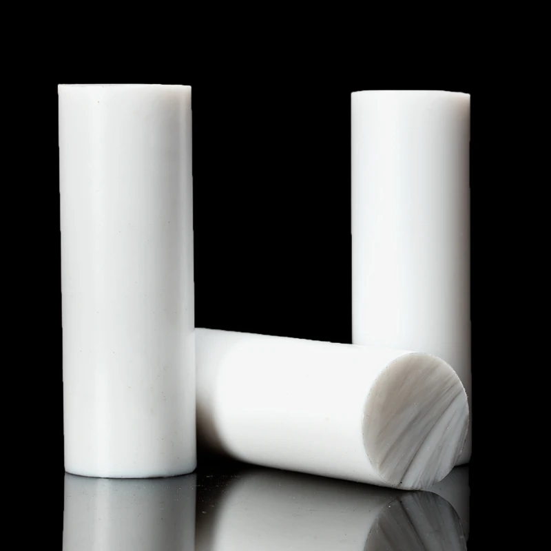 5mm-10mm diameter White polytetrafluoroethylene bar environment-friendly non-toxic DIY PTFE plastic rod/ PTFE bar