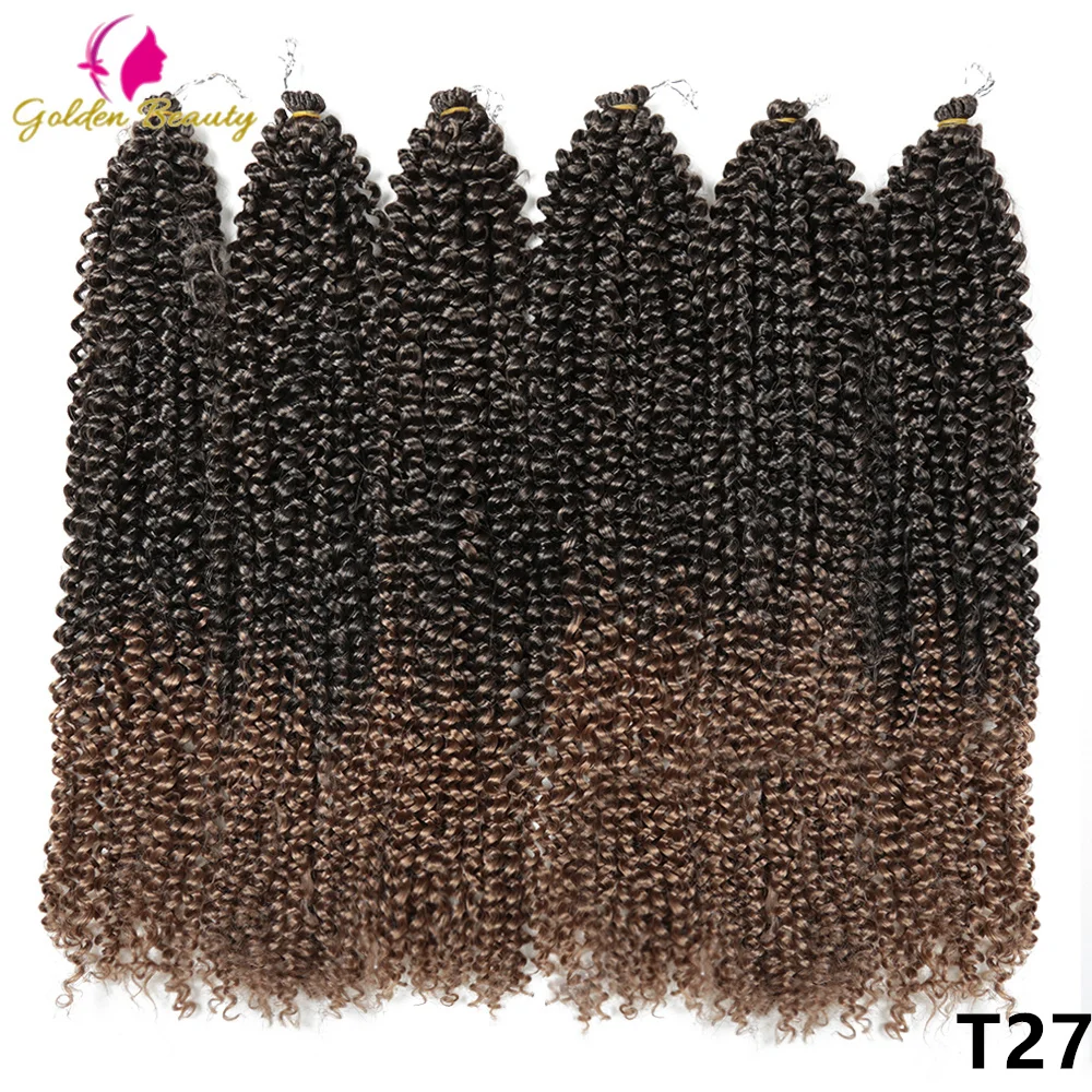 Passion Twist Crochet Braids Hair Pre Looped Water Wave Twist Synthetic Braiding Hair Extensions Faux Locs Bohemia For Women