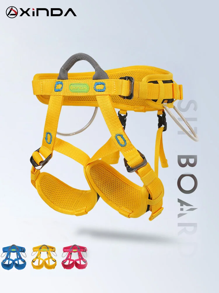 Xinda outdoor Children Half Body safety Harness Rock Climbing Protection Belt Adult Half Harness Mountaineering Equipment