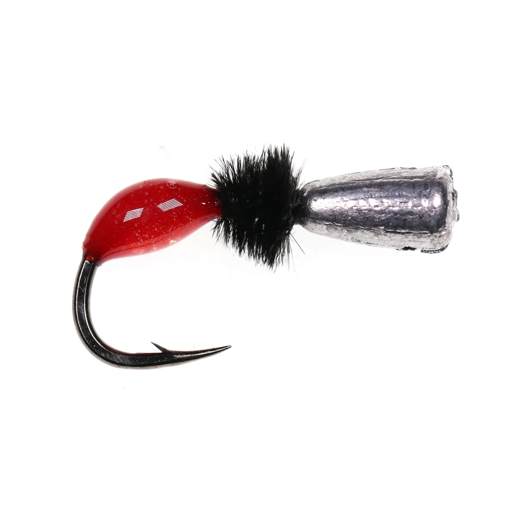 ICERIO 6PCS Ice Fishing Lead Jig Head Hooks Winter Fishing Ice Jig Lure Fake Artificial Bait