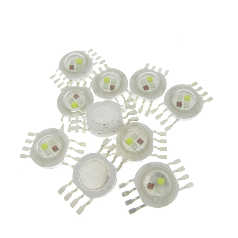 5-100 stücke RGB RGBW RGBWY RGBWYV LED COB Chip 3W 4W 6W 8 W 9W 10W 12W 15W 18 W Bunte Für 3 6 9 12 15 18 W Watt Bühne licht Perlen