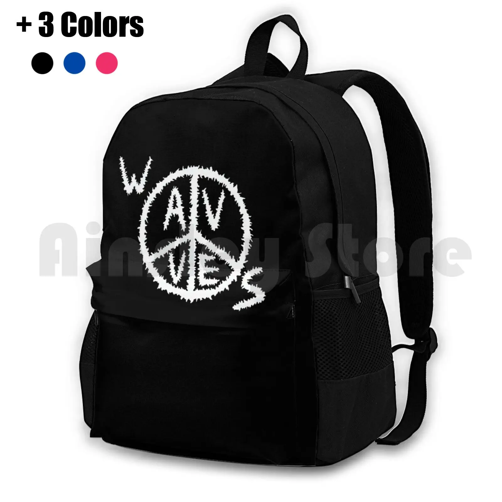 Wavves Kotb American Rock Band Outdoor Hiking Backpack Waterproof Camping Travel Wavves Band Wavves American Band American Band